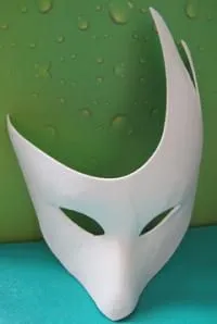 DIY Party Carnival Mask Blank White Molded Pulp Paper Cardboard Masks Biodegradable Paper Mache Eye Mask thumbnail-4