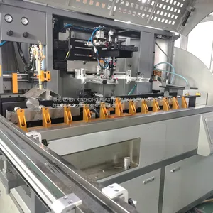 Automatic Color Sport Servo Cylindrical Round Oval Flat Water Bottle Led UV Screen Printing Printer Equipment Plastic Glass Botte Jar Packaging Machine thumbnail-2