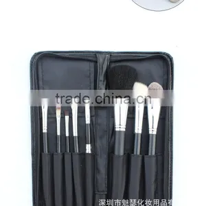 8pcs Wood Handle Makeup Brush Kit With Makeup Brush Bag thumbnail-5