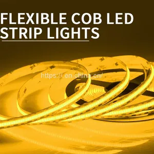 420leds/M LED Flexible Strip High Brightness Ambience LED Light Party Decoration Green Color COB Lights thumbnail-4