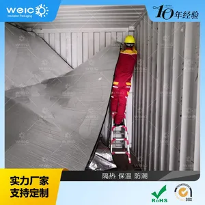 20FT 40FT 40HC Insulated Cargo Blanket Aluminum Bubble Shipping Container Thermal Liner thumbnail-1