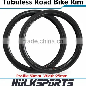 Lightweight Xiamen Export Erd 526mm Carbon Road Bicycle Rim Carbon Fiber Rim Wheel Tubuless Rims thumbnail-1