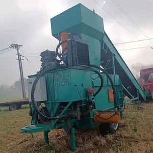 Panqi High Yield Large Three Cylinder Wheat Straw Baler Wood Shavings Bag Baler thumbnail-4