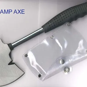 One Piece Camp Axes With Tubular Handle TPR Grip 600G Head and 310mm Handle thumbnail-5