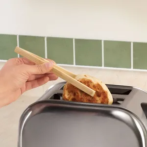Bamboo Kitchen Tong on Sale/bambu Bread Tong/bamboo Toaster Tong for Sale thumbnail-2