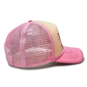Factory Customized Fashion Outdoor Trucker Cap With Embroidery Logo High Quality 5 Panel Caps and Hats thumbnail-5