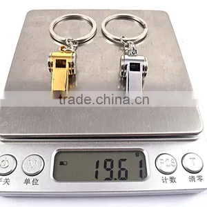 China Custom Stainless Steel Silver Jewelry Whistle Keychain thumbnail-5