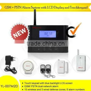NEW GSM+PSTN Wireless Gsm Alarm System With LCD Display and Wireless Strobe Light thumbnail-1