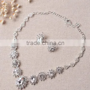 2016 Beautiful Necklace and Earring Set Bridal Jewelry Set thumbnail-4