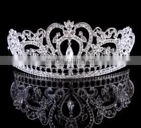 Bridal Crystal Rhinestone Wholesale Gold Sliver Crown Wedding Jewelry thumbnail-2