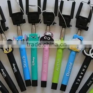 Cartoon Selfie Stick With 3.5mm Jack Cable,cartoon Selfie Stick for Smartphone and Camera thumbnail-1