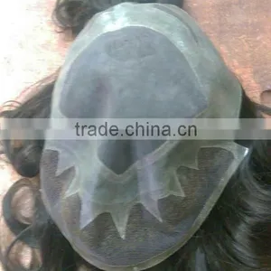 Fine Virgin Brazilian Hair Cheap Toupee for Men thumbnail-1