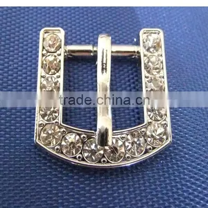 Wholesale 15mm Diamond Square Buckle Pet Collar Alloy Buckles Upscale Rhinestone Dog Collar Buckle thumbnail-1