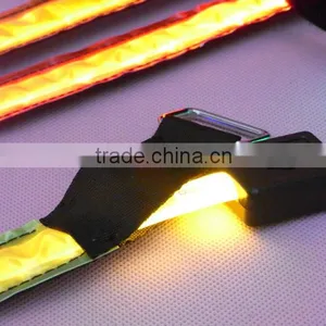 Batteries Replaceable Led Radiant Safety Lattice Optical Fiber Armbands thumbnail-5