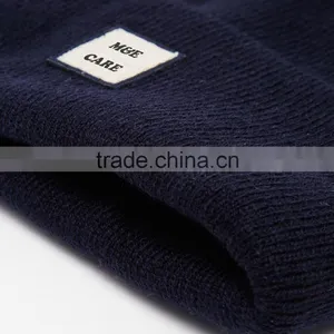 Custom Fashion Patch Logo Blank Beanie Hat Wholesale thumbnail-3