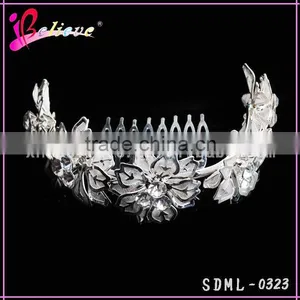 Manufacturer Metal Flower Hair Ornament Wholesale Hair Comb Flower Hair Accessories thumbnail-1