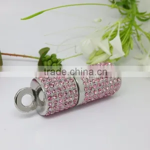 High Quality Crystal Lipstick Jewelry 8GB USB 2.0Flash Memory Stick Perfect For Gift thumbnail-1