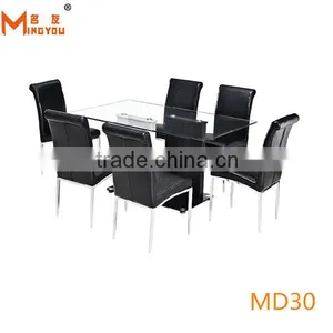 Cheap Glass Dining Table Made in Malaysia thumbnail-1