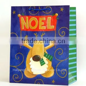 Cartoon Pattern Printed Paper Carrier Bag thumbnail-1