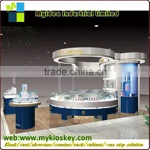 2015 New Style Wooden Glass Cosmetic Display Showcase thumbnail-2