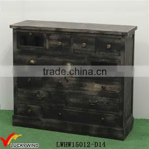 Fuzhou Furniture Factory Distressed Stained Wood Cabinet thumbnail-5