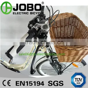 City Bike Lithium Electric Bike With Basket thumbnail-6