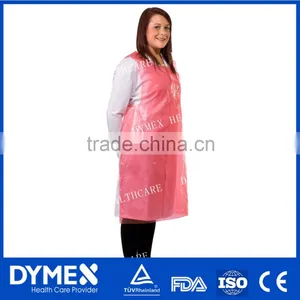 OEM Red Cheap Disposable PE Apron thumbnail-1