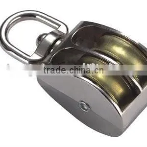 Small Metal Zinc Alloy Nickel Plate Professional Manufacturer Belt Pulley With Double Rigid Wheel Manufacturer thumbnail-1