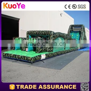 Camouflage Giant Inflatable Tunnel Bouncer Combo for Adult thumbnail-1