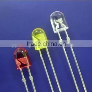 High Quality Through Hole Type Colored Round Oval Straw Hat 5mm LED Diode thumbnail-4