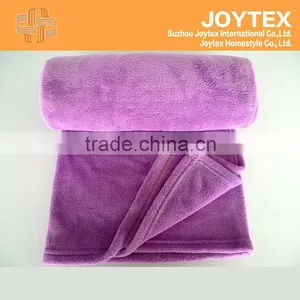 Promotional/Cheap Coral Fleece Travel Blanket With Carry Strap thumbnail-1