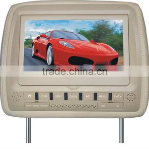 9" Headrest DVD Player With FM Transmitter And Hanstar New TFT LCD thumbnail-1