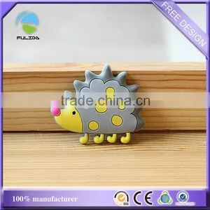 Custom Hedgehog Animal Shaped Promotional Gifts Soft Pvc Fridge Magnet thumbnail-1