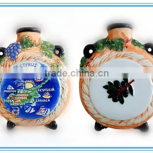 Cyprus Ceramic Souvenir Wine Bottle thumbnail-2