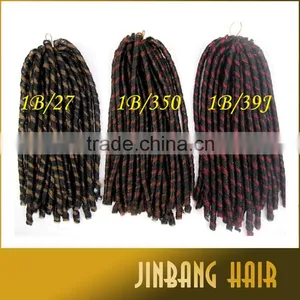 Fauxlocs Braid Hair Synthetic Crochet Braids Extension Soft Dread Nina Softex Curly Hair Braid 7colors Available thumbnail-5