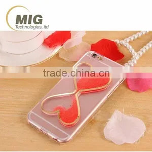 New Products Sand Clock Design Colourful 3D Heart-shaped Phone Case For Cell Phone thumbnail-2