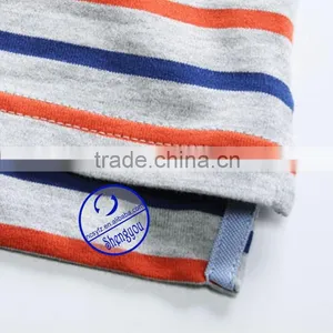 Custom Yarn-dyed Cotton Fabric Adults Short Sleeve Striped Polo t Shirt thumbnail-6