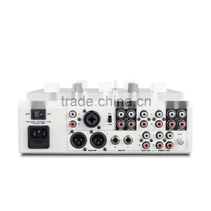 High Perform Professional 2-channel High Performance DJ Setup Audio Mixer Portable Karaoke Mini Party Mixer thumbnail-3