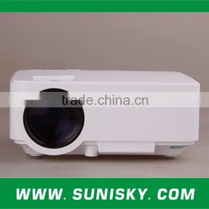 Mini Projector 1000 Lumens LCD Portable Video Projectors for Training (SMP8200B) thumbnail-1