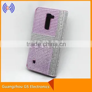 Customized Flip Bling Bling Crystal Rhinestone Cell Phone Cases For LG K4 K7 K10 thumbnail-1