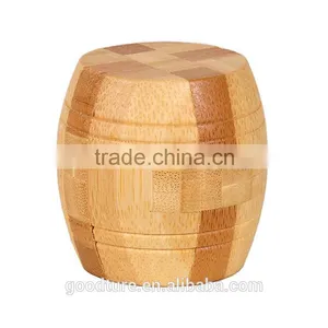 2015 Hot Sale Bamboo IQ Intelligent Puzzle Magic Puzzle Kongming Lock Brain Teaser Model Number GAD1121 thumbnail-1