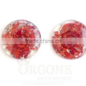 Red Jasper Orgone Energy Disc | Orgonite-Orgone Energy Red Jasper Cabachons | Orgonite-Manufacturer-Wholesaler thumbnail-1