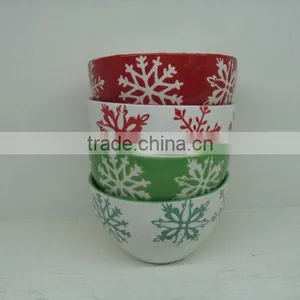 Ceramic Christmas Serving Bowl Set thumbnail-1