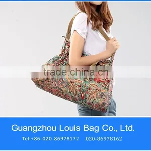 Chinese Lady Shoulder Bag Female Cotton Shoulder Bag Lady Cotton Shoulder Bag thumbnail-1
