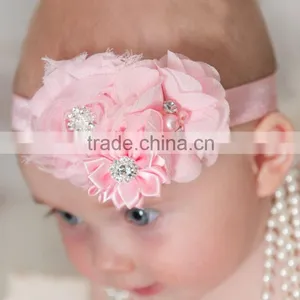 New Baby Flower Elastic Headband Pretty New Design Hair Band for Sales thumbnail-4