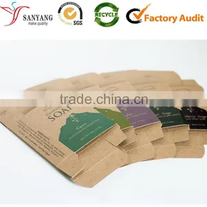 Custom Print Kraft Paper Soap Box Flat Packing Soap Box Supplier's Choice thumbnail-2