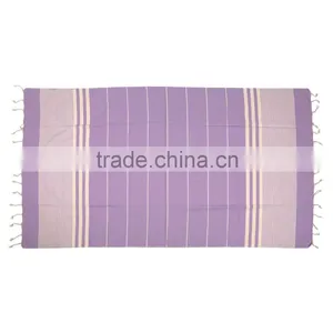 Hot Sale Super Soft Cotton Beach Towel Strip Cotton Beach Towel Yarn Dyed Beach Towel thumbnail-3