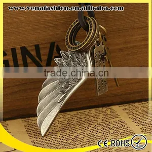 Cross Wing Make Adjustable Cord Leather Lariat Necklace Quality Choice thumbnail-6