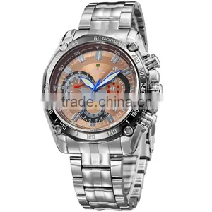 Men Sports Watch Japan Quartz Movement Custom Watches Fashion Wrist Branded Stainless Steel Mens Hand Watch thumbnail-3