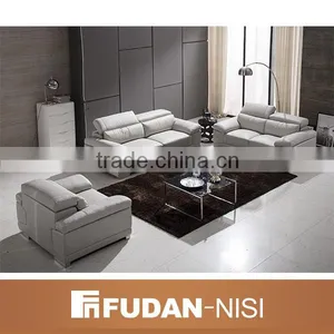 Expensive Grey Leather Sofa Made in China thumbnail-2